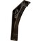 Ekena Millwork Crawley Wrought Iron Bracket, (Triple center brace), Antiqued Brass 2"W x 5 1/2"D x 8"H BKTM02X05X08TCRABS - alternate 1